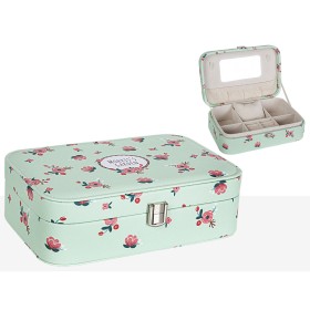 Jewelry box Romimex Green PVC 22 x 7 x 15 cm Flowers by Romimex, Boxes - Ref: D1619858, Price: 20,79 €, Discount: %