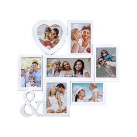 Cadre photo Romimex Blanc PVC 46 x 46 x 2 cm Multiple de Romimex, Cadres muraux et de table - Réf : D1619866, Prix : 17,52 €,...