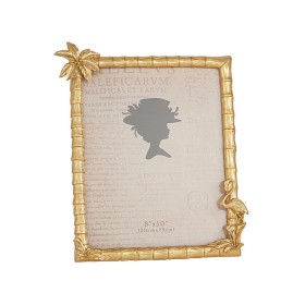 Photo frame Romimex Golden Resin 20 x 25 x 2 cm by Romimex, Table and wall frames - Ref: D1619916, Price: 25,85 €, Discount: %