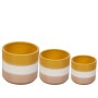 Set di vasi da fiori Romimex Giallo Beige Ceramica (3 Pezzi) di Romimex, Cachepot - Rif: D1619957, Prezzo: 93,47 €, Sconto: %