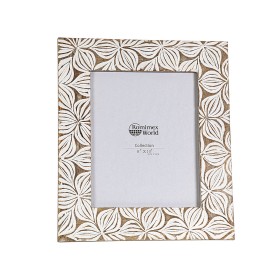 Cadre photo Romimex Blanc Naturel Bois de manguier Bois MDF 20 x 25 x 2 cm de Romimex, Cadres muraux et de table - Réf : D161...