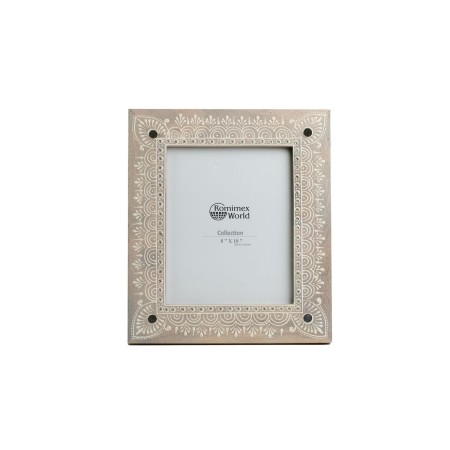 Photo frame Romimex Brown Mango wood 20 x 25 x 2 cm by Romimex, Table and wall frames - Ref: D1619967, Price: 29,43 €, Discou...