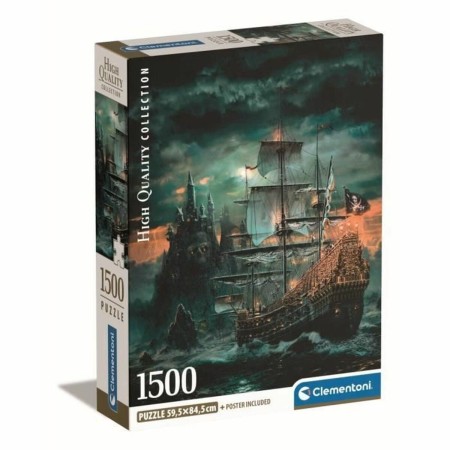 Puzzle Clementoni Bateau de pirate 1500 Pièces de Clementoni, Puzzles classiques - Réf : S7197229, Prix : 29,35 €, Remise : %