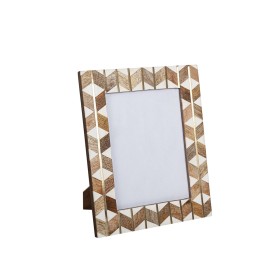 Photo frame Romimex Brown Beige Wood Resin 15 x 20 x 2 cm by Romimex, Table and wall frames - Ref: D1619984, Price: 30,55 €, ...