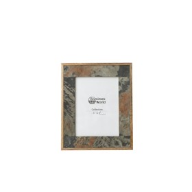 Photo frame Romimex Brown Wood Granite 23 x 28 x 3 cm by Romimex, Table and wall frames - Ref: D1620002, Price: 46,22 €, Disc...