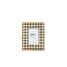 Photo frame Romimex Brown Wood Resin Bone 19 x 24 x 3 cm by Romimex, Table and wall frames - Ref: D1620018, Price: 26,03 €, D...