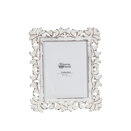 Marco de Fotos Romimex Blanco Madera MDF 30 x 35 x 2 cm de Romimex, Marcos de pared y mesa - Ref: D1620042, Precio: 20,59 €, ...