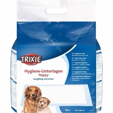 Saugende Unterlage Trixie Puppy Nappy 40 x 60 cm Weiß 50 Stück von Trixie, Windeln und Einstreumatten - Ref: S7197574, Preis:...