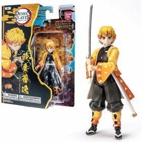 Figur mit Gelenken Bandai Demon Slayer Zenitsu Agatsuma von Bandai, Gliederpuppen - Ref: S7197610, Preis: 36,63 €, Rabatt: %