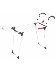 Clothes Line Vileda X-Legs Universal Grey Steel (180 x 55 x 93 cm) (18 m) | Tienda24 Tienda24.eu