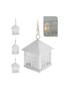 Lantern Deco Metal White by Deco, Lanterns - Ref: S7901275, Price: €7.73, Discount: %