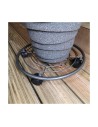 Flowerpot Standt with Wheels Progarden Grey Metal (35 x 6,5 cm) | Tienda24 Tienda24.eu