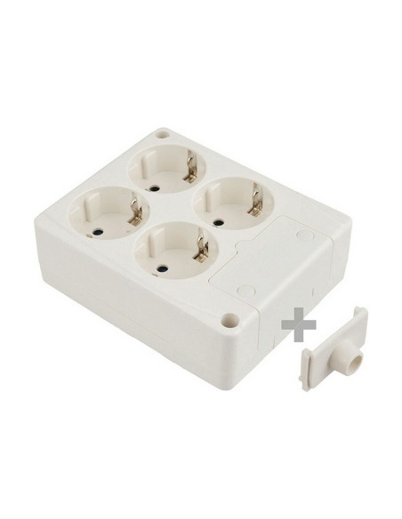 Regleta Enchufes 4 Tomas sin Interruptor Solera 8104 | Tienda24 Tienda24.eu