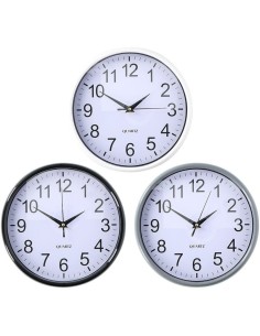 Wanduhr Alexandra House Living Weiß Braun Metall 45 x 2 x 40 cm | Tienda24 Tienda24.eu