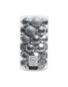 Palle di Natale Decoris 37 Pezzi Argentato Argento Ø 6 cm da Decoris, Natale - Ref: S7902042, Precio: 16,66 €, Descuento: %