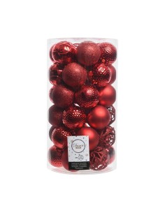 Christmas Baubles Decoris 37 Pieces Red Ø 6 cm by Decoris, Christmas - Ref: S7902064, Price: 17,15 €, Discount: %