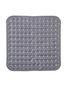 Alfombrilla Antideslizante para Ducha Gris PVC 68 x 36 x 1 cm (6 Unidades) | Tienda24 Tienda24.eu