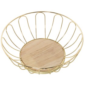 Fruit Bowl Alexandra House Living Golden Metal 28 x 10 cm by Alexandra House Living, Bowls and large cups - Ref: D1620751, Pr...