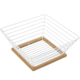 Frutero Alexandra House Living Blanco Metal 25 x 25 x 10 cm de Alexandra House Living, Cuencos y tazones - Ref: D1620756, Pre...