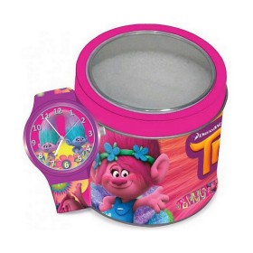 Montre Enfant Cartoon TROLLS - TIN BOX (Ø 33 mm) de Cartoon, Montres bracelet - Réf : S7200399, Prix : 36,15 €, Remise : %