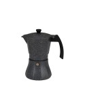 Cafetera Italiana EDM Negro Aluminio 9 Tazas Inducción | Tienda24 Tienda24.eu