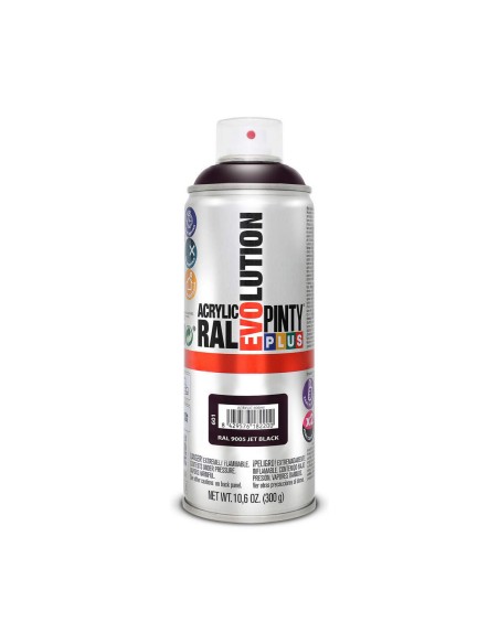 Spray paint Pintyplus Evolution RAL 9005 400 ml Jet Black | Tienda24 Tienda24.eu