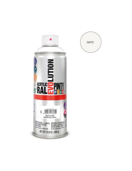 Spray paint Pintyplus Evolution RAL 9010 400 ml Matt Pure White | Tienda24 Tienda24.eu