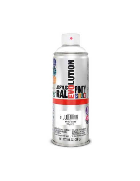 Spray paint Pintyplus Evolution RAL 9010 400 ml Satin finish Pure White | Tienda24 Tienda24.eu