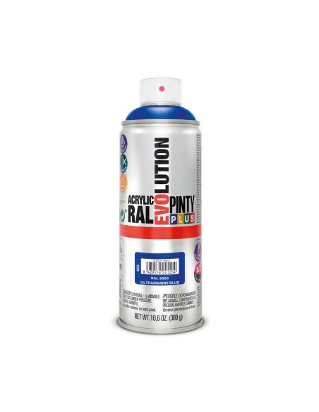 Tinta em spray Pintyplus Evolution RAL 5002 400 ml Ultramarine Blue | Tienda24 Tienda24.eu