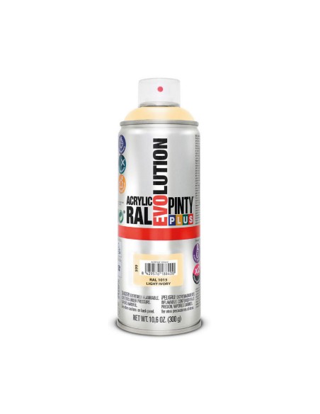 Tinta em spray Pintyplus Evolution RAL 1015 400 ml Light Ivory | Tienda24 Tienda24.eu