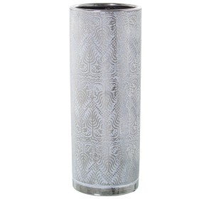 Vase Alexandra House Living Blanc Argenté Céramique 12 x 12 x 26 cm de Alexandra House Living, Vases - Réf : D1620818, Prix :...