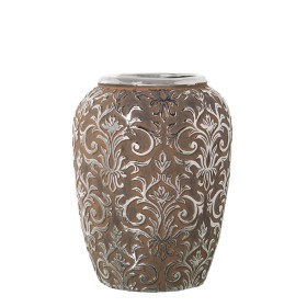 Vase Alexandra House Living Argenté Céramique Finition vieillie 27 x 27 x 37 cm de Alexandra House Living, Vases - Réf : D162...