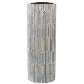 Vaso Alexandra House Living Grigio Dorato Ceramica 13 x 13 x 34 cm di Alexandra House Living, Vasi - Rif: D1620842, Prezzo: 4...