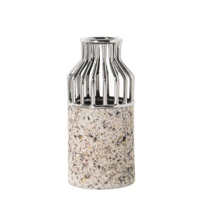 Vase Alexandra House Living Silver Ceramic 13 x 13 x 28 cm by Alexandra House Living, Vases - Ref: D1620847, Price: 23,51 €, ...