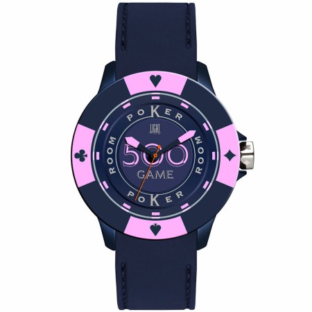 Montre Unisexe Light Time POKER (Ø 41 mm) de Light Time, Montres bracelet - Réf : S7203699, Prix : 57,55 €, Remise : %