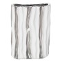 Vaso Alexandra House Living Branco Prateado Cerâmica 19 x 8 x 25 cm de Alexandra House Living, Jarrões - Ref: D1620895, Preço...