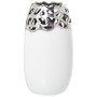 Vase Alexandra House Living Blanc Argenté Céramique 16 x 15 x 27 cm de Alexandra House Living, Vases - Réf : D1620903, Prix :...