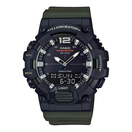 Orologio Uomo Casio ILLUMINATOR Black - Army Green (Ø 49 mm) di Casio, Orologi da polso - Rif: S72099173, Prezzo: 79,97 €, Sc...