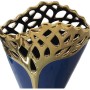 Vase Alexandra House Living Golden Dark blue Ceramic 10 x 17 x 25 cm by Alexandra House Living, Vases - Ref: D1620918, Price:...