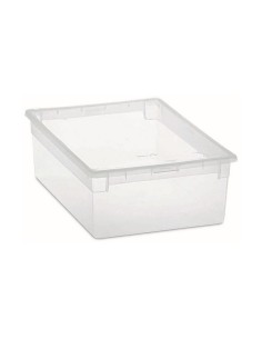 Caja de Almacenamiento Versa Gris Poliéster | Tienda24 Tienda24.eu