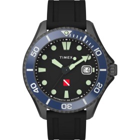 Relógio masculino Timex DEEP WATER TIBURON AUTOMATIC Preto (Ø 44 mm) de Timex, Relógios com braselete - Ref: S72100169, Preço...