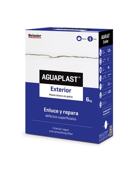 Powder putty Aguaplast 70034-002 Exterior 6 Kg White | Tienda24 Tienda24.eu