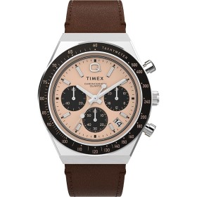 Montre Homme Timex Q DIVER CHRONO Rose Or (Ø 40 mm) de Timex, Montres bracelet - Réf : S72100192, Prix : 189,96 €, Remise : %