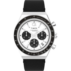 Montre Homme Timex Q DIVER CHRONO Blanc Noir (Ø 40 mm) de Timex, Montres bracelet - Réf : S72100193, Prix : 189,96 €, Remise : %