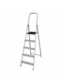 5-step folding ladder EDM Aluminium (45 x 10,5 x 172 cm) | Tienda24 Tienda24.eu