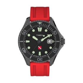 Montre Homme Timex DEEP WATER TIBURON AUTOMATIC Noir (Ø 44 mm) de Timex, Montres bracelet - Réf : S72100198, Prix : 301,25 €,...