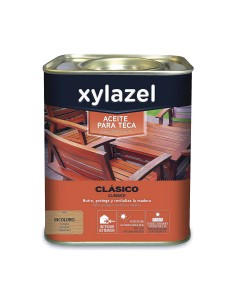 Aceite para teca Xylazel Larga duración Natural 750 ml Mate | Tienda24 Tienda24.eu