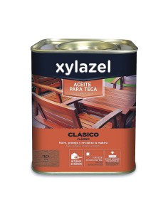 Aceite para teca Xylazel Larga duración Natural 750 ml Mate | Tienda24 Tienda24.eu