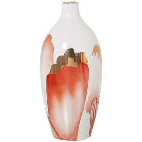 Vase Alexandra House Living White Golden Ceramic 14 x 14 x 27 cm by Alexandra House Living, Vases - Ref: D1620948, Price: 60,...