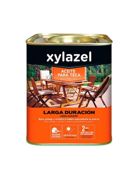 Huile pour teck Xylazel Longue durée Naturel 750 ml Mat | Tienda24 Tienda24.eu